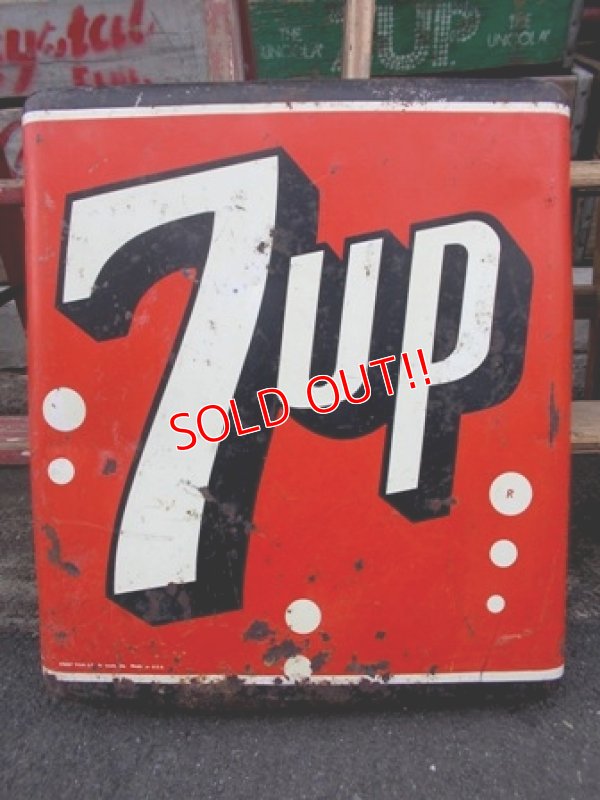 画像1: dp-130107-05 7up / 60's metal sign