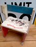 画像1: dp-120606-03 Mickey Mouse Club / Mouseketeers Vintage Wood Stool (1)