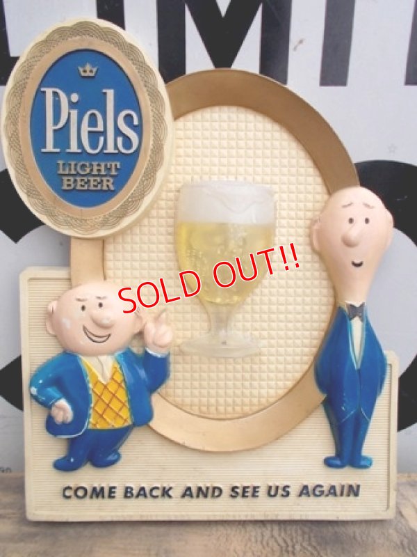 画像1: ct-111122-01 Piels Beer / 1957 Bert & Harry Plastic sign