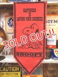 ct-130212-08 PEANUTS / 60's Banner "Snoopy" Red