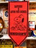 画像1: ct-130212-08 PEANUTS / 60's Banner "Snoopy" Red (1)