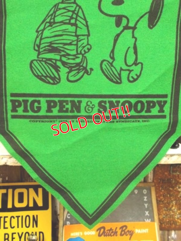 画像4: ct-130212-10 PEANUTS / 60's Banner "Pig Pen & Snoopy"