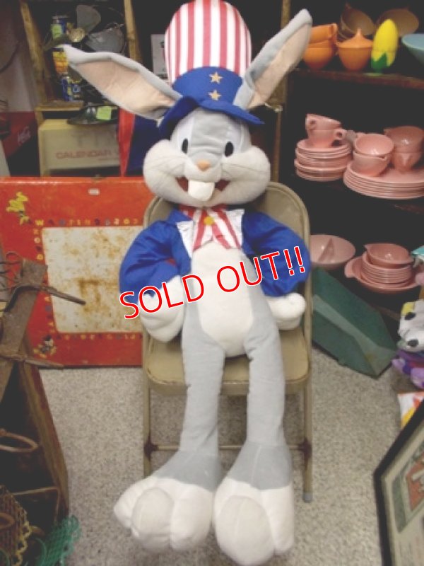 画像1: ct-120914-01 Bugs Bunny / Uncle Sam Big Plush doll