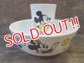 ct-121218-35 Mickey Mouse / Eagle 60's-70's Cereal Bowl & Juice Tumbler