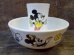 画像1: ct-121218-35 Mickey Mouse / Eagle 60's-70's Cereal Bowl & Juice Tumbler (1)