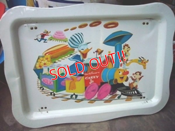 画像1: ct-110209-05 Casey Jr. & Donald Duck Tin table