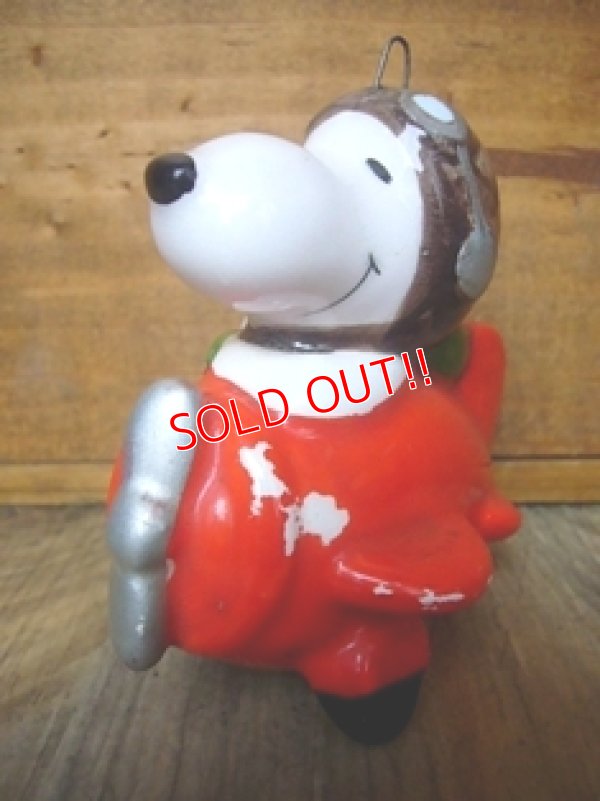 画像1: ct-110615-37 Snoopy Ceramic Ornament / 1979 Flying Ace