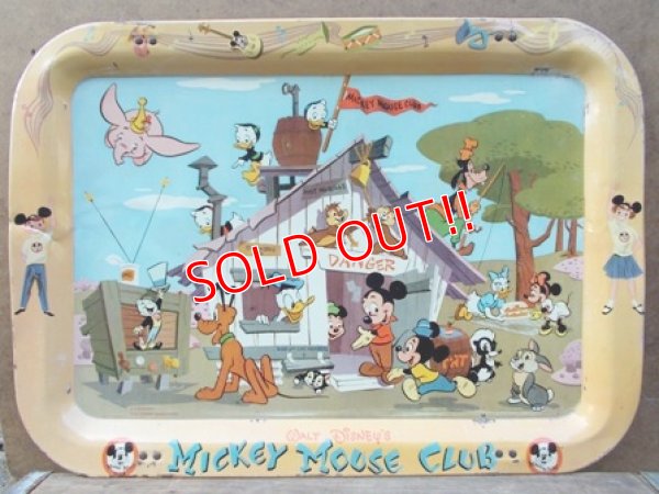 画像1: Mickey Mosue Club / 60's Tin tray Mickey Mosue Club / 60's Tin tray