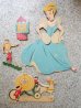 画像1: ct-130305-03 Cinderella / Dolly Toy 50's Wall Pin-up (1)