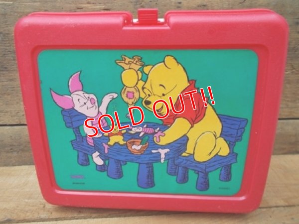 画像1: ct-120717-08 Winnie the Pooh / Thermos 90's Plastic Lunchbox
