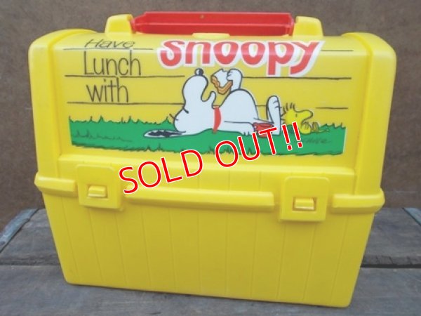 画像1: ct-121107-06 Snoopy / Thermos 70's-80's Lunchbox