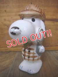 ct-110615-36 Snoopy Ceramic Ornament / 1975 Adventure Series"Sherlock Holmes"