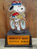 画像1: ct-120523-15 Snoopy / AVIVA 70's Trophy "World's Best Bicycle Rider" (1)