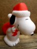 画像1: ct-121010-06 Snoopy / 80's Vinyl Squeak Toy "Santa" (1)