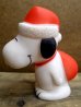 画像2: ct-121010-06 Snoopy / 80's Vinyl Squeak Toy "Santa" (2)