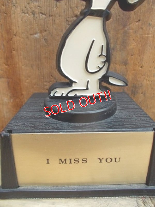 画像3: ct-120523-16 Snoopy / AVIVA 70's Trophy "I MISS YOU"