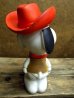 画像4: ct-121010-10 Snoopy / 80's Vinyl Squeak Toy "Cow boy" (4)