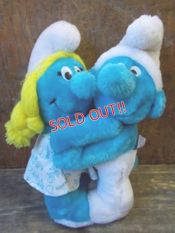 画像1: ct-130129-05 Smurf & Smurfette / 80's Plush doll