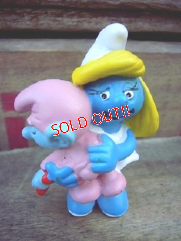 画像1: ct-120203-17 Smurf / PVC "Smurfette & Baby Smurf" #20192