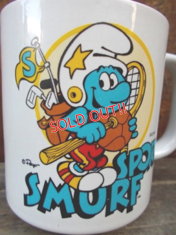 画像2: gs-130109-01 Smurf / 80's Sporty Smurf Ceramic mug