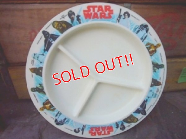 画像1: ct-110406-05 STAR WARS / 1977 3 compartment plate