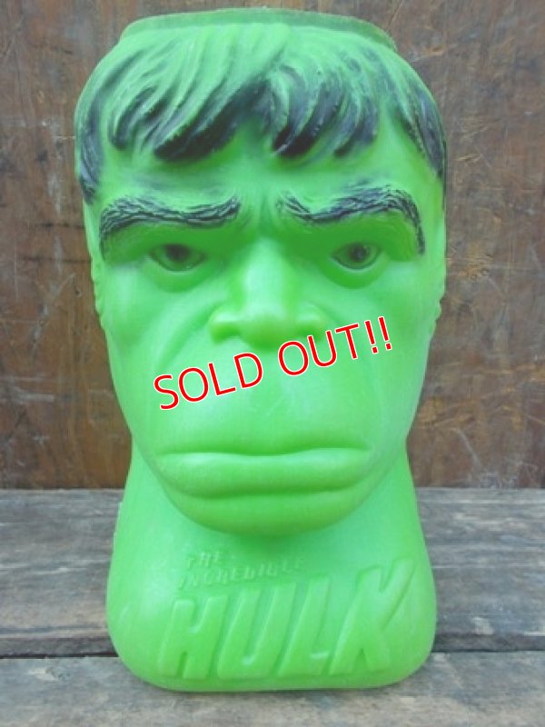 画像1: ct-130108-06 Incredible Hulk / 1979 Halloween candy bucket container