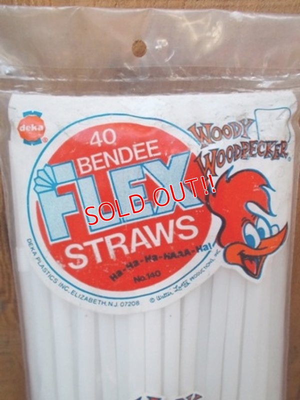 画像2: ct-120804-02 Woody Woodpecker / Deka 70's 40 Flex Straws