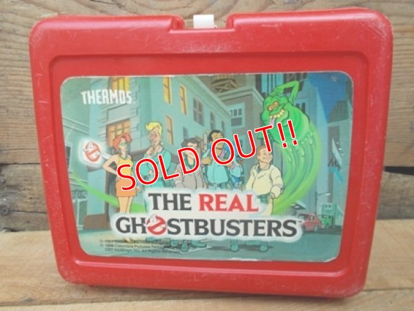 画像1: ct-120717-06 The Real Gohst Busters / 80's Plastic Lunchbox & Thermos