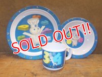 ct-121010-48 Pillsbury / Poppin Fresh 2000 Plastic Plate,Bowl & Mug