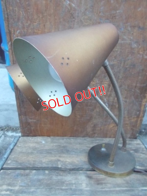 画像3: dp-130107-14 Vintage Flexible 2 head Desk Lamp