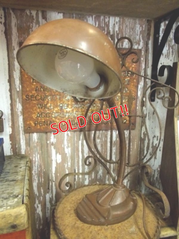画像1: dp-130312-12 Industrial Goose neck Desk Lamp