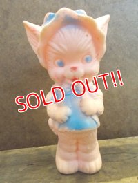t-121023-03 Sun Rubber / Ruth E Newton 50's Cat squeaky doll