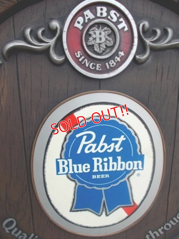 画像2: dp-120805-13 Pabst Blue Ribbon / Beer barrel Plastic sign