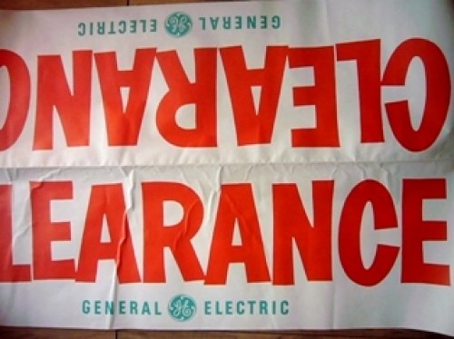 他の写真1: dp-120214-01 General Electric / 60's "CLEARANCE" AD