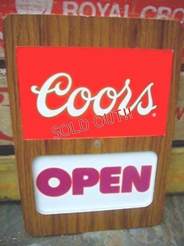 画像1: dp-110707-01 Coors / 80's Open・Close Sign