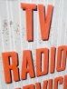 画像4: dp-120705-30 General Electric / G.E Tubes 40's-50's TV RADIO SERVICE sign (4)