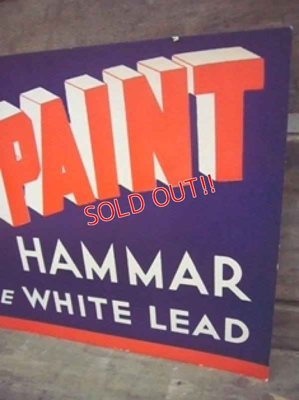 画像3: dp-120213-03 Hammar / 40's WET PAINT Cardboard sign