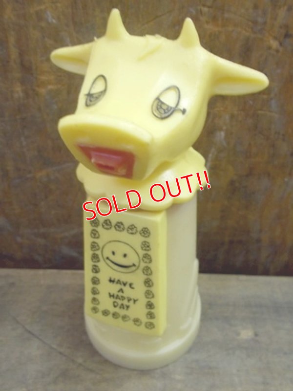 画像1: kt-121225-04 Whirley / 60's-70's Moo-Cow Creamer "Have a Happy Day"