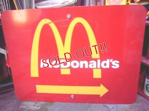 画像1: dp-111215-01 McDonald's / Metal sign