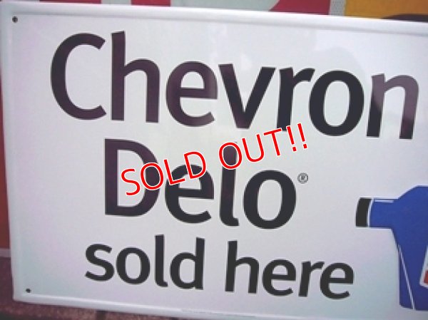 画像2: dp-120213-01 Chevron Oil / 1999 "Delo" Metal sign