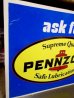 画像2: dp-121016-05 PENNZOIL / 70's Plastic W-side sign (2)