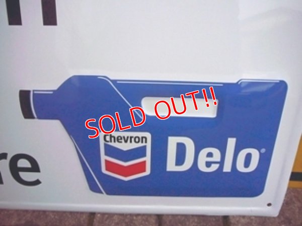 画像3: dp-120213-01 Chevron Oil / 1999 "Delo" Metal sign