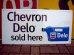 画像1: dp-120213-01 Chevron Oil / 1999 "Delo" Metal sign (1)