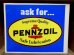 画像1: dp-121016-05 PENNZOIL / 70's Plastic W-side sign (1)