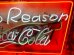 画像3: dp-120415-07 Coca Cola / "No Reason" Neon sign (3)