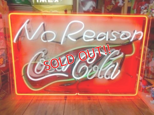 画像1: dp-120415-07 Coca Cola / "No Reason" Neon sign