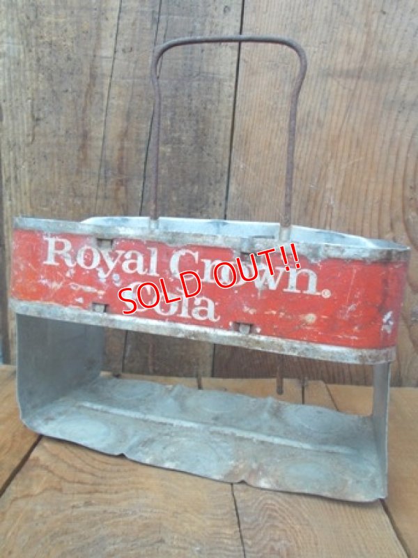 画像1: dp-120807-03 Royal Crown Cola / 50's-60's Metal 6 Pack Bottle Carrier