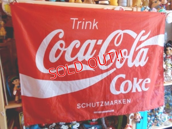 画像1: dp-120806-02 Coca Cola / 90's Nylon Flag (Germany)