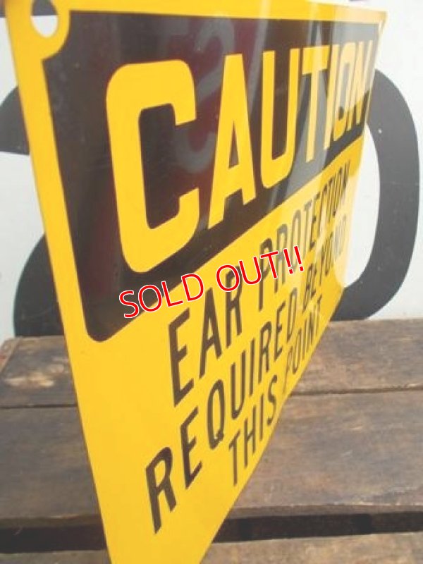 画像3: dp-120705-39 Vintage Steel Sign "CAUTION"