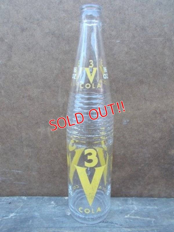 画像1: dp-121107-06 3V Cola / 60's Vintage 16oz. Bottle